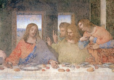 The Last Supper, 1495-97 (post restoration) by Leonardo da Vinci